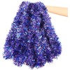 DIYASY RoyalBlue Christmas Chunky Tinsel Garland for Christmas Tree Decorations