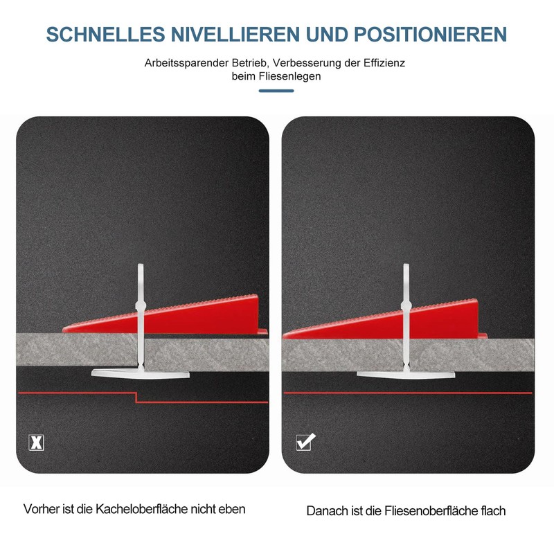 Tile Leveling System Clips 1/8" 2000 Piece 3.0mm Tile Leveler