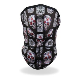 Hot Leathers FWC2007 Sugar Skulls Face Wrap Neck Warmer - One Size Fits Most