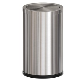 LEASYLIFE 18L/4.7GAL Stainless Steel Trash can,Kitchen Trash can with lid，Large Trash Can with Flipping Lid, Garbage cans for Kitchen，Living Room,Dental Office，Hotel(4.7gal-Silver)