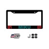 BLVD Miku Black Plastic License Plate Frame Vocaloid