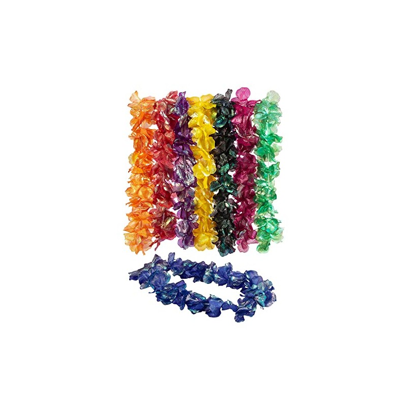 Fun Express Iridescent Plastic Leis - 12 Pieces