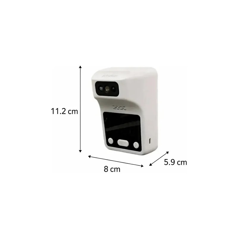 Termometro Digital De Pared Sin Contacto Color Blanco