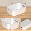 Oymlclivisa 12 Packs Plastic Pantry organizer Bin Basket, Open Storage