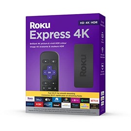 Roku Express 4K 2022 | Streaming Media Player HD/4K/HDR with Smooth Wireless Streaming and Roku Simple Remote with TV Controls, Includes Premium HDMI Cable, Black (Renewed)