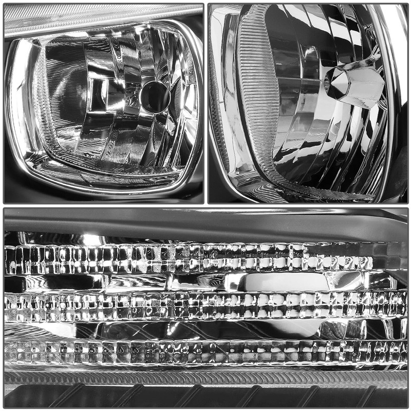 Chrome Housing Amber Corner Turn Signal Headlights fit for 2011
