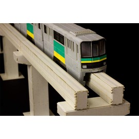 PLUM Animation 05 A Certain Scientific Super Electromagnetic Gun T School City Mono Rail 1/150 Scale Paper Craft PP098