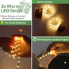 DTUQYX Wall Planters for Indoor Plants with Lights, 2 Pack