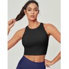 Ewedoos Longline Sports Bras for Women High Neck Racerback Sports