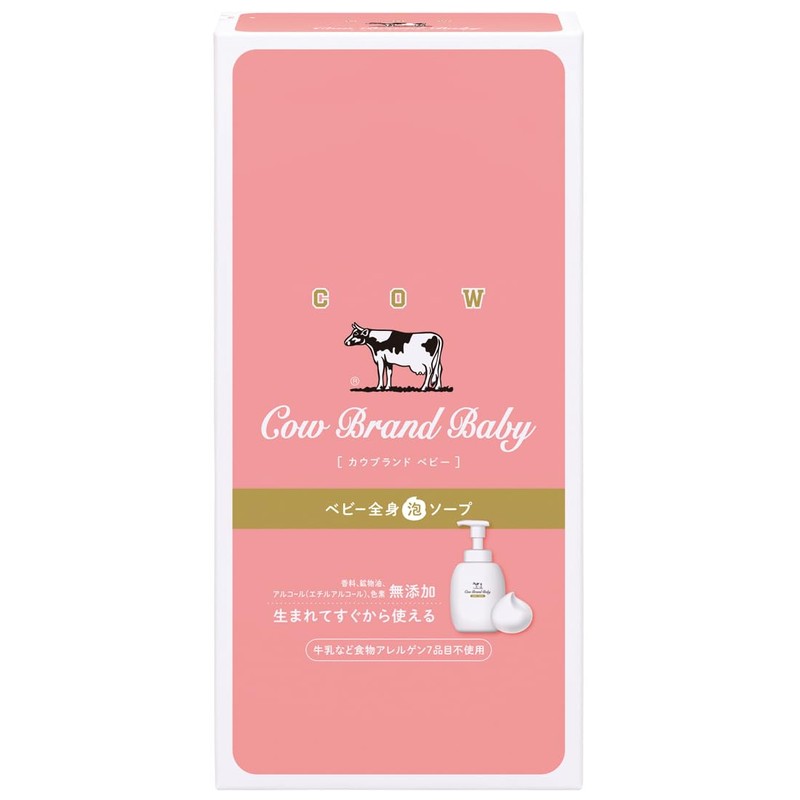 Cow Brand Baby Full Body Foaming Soap with Pump, 13.5