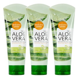 fruit country Kwaulnara Aloe Foam Cleansing Moist Hypoallergenic Deep Cleansing Face Wash Moisture 150ml, 3 packs / 과일나라 알로에 폼클렌징 촉촉한 저자극 딥세안 세안제 수분 150ml, 3개