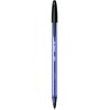 BIC Penne Nere a Sfera, Cristal Soft, Punta Media (1.2