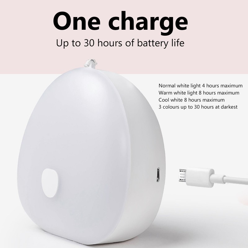 Small Bedside Night Light Smart Touch Charging Portable Dimmable Night