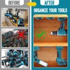 6 Packs Tool Holder for Makita 14.4V-18V ,Drill Organizer Wall