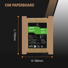 Abma Cord Paracord 2mm 15m 100% Nylon Rope 1 Strand Type I Parachute Cord - Max. 45kg (100lbs) - Tan