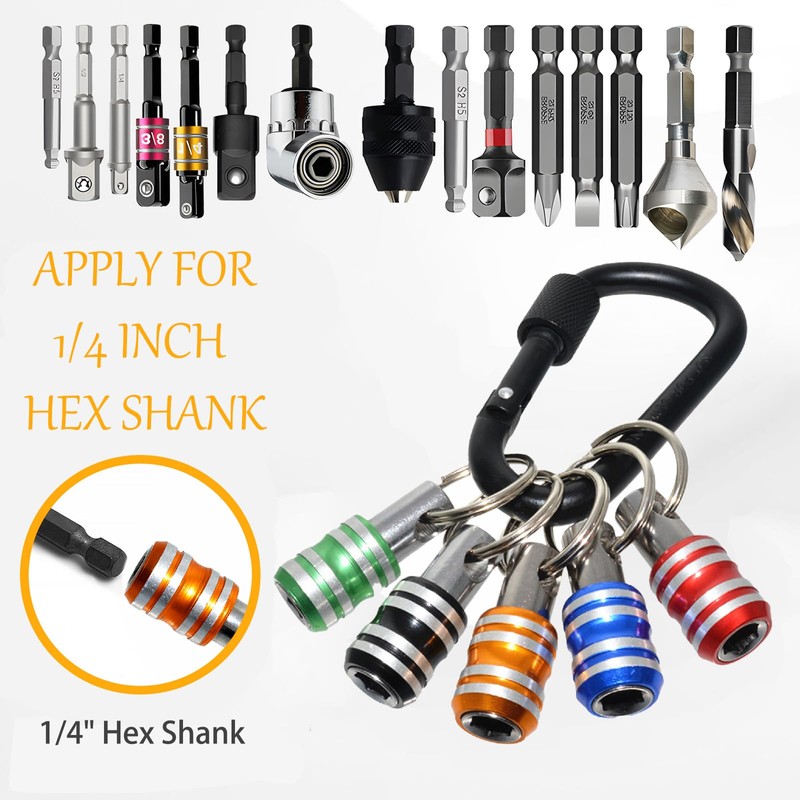 5 pcs 1/4 inch Hex Shank Drill Bit Holder,DIY Tools