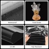 Mauproy 34 In x 100 Ft Clear Cellophane Wrap Roll,