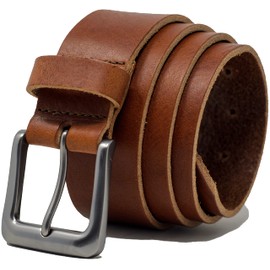 Ashford Ridge Italian Full Grain Leather 38mm Belt Made in England - Cannella XL