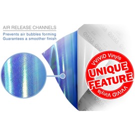 VViViD Air-Tint Sapphire Blue Chameleon Headlight Taillight Vinyl Tint Wrap Roll (12 Inch x 60 Inch Roll)