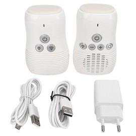 2.4GHz Wireless Audio Baby Monitor Two Way Intercom Baby Care Monitor with Night Light 100‑240V EU Plug
