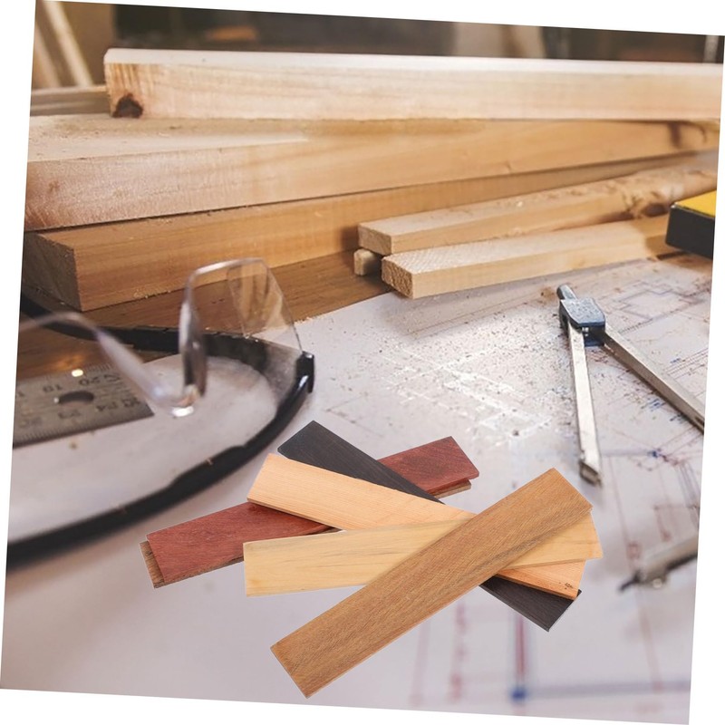 COHEALI 6 pcs DIY Wooden Boards Textured Wood Planks for