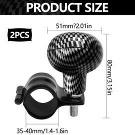 Set of 2 Steering Wheel Knobs, Tractor, Universal Tractor Accessories, Adjustable Steering Wheel Knob, Spinner for Cars, Trucks, Tractors, Forklifts, Boats, Golf Carts