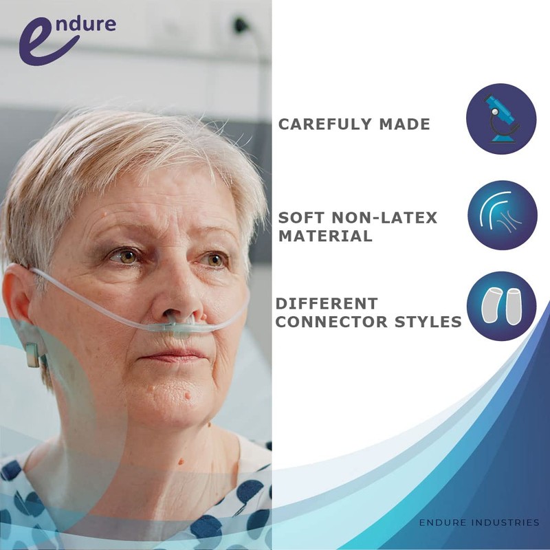Endure CO2 Sampling Nasal Cannula, Cloud Prong ETCO2 Cannula (Pack