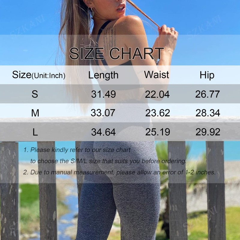 SZKANI Butt Lifting Leggings for Women Booty High Waisted Workout