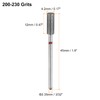 sourcing map 10pcs 200-230 Grits Diamond Grinding Bit 4.2mm Cylindrical