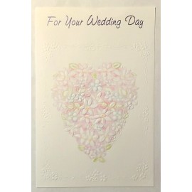 Majestic Greetings 1 Wedding Day Greeting Card/Envelope Flowers Happy Promise Joy Couple Commitment