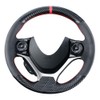 Carkooler DIY Stitching Carbon Fiber Steering Wheel Cover for Honda