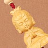 Car Pendant Decorative Hand Carved Lotus Rearview Mirror Hanging Ornament