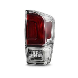 AKKON - Fits 2016 2017 2018 2019 2020 Toyota Tacoma Limited Model Smoked Clear Len Tail Light Brake Lamp Passenger Right Side