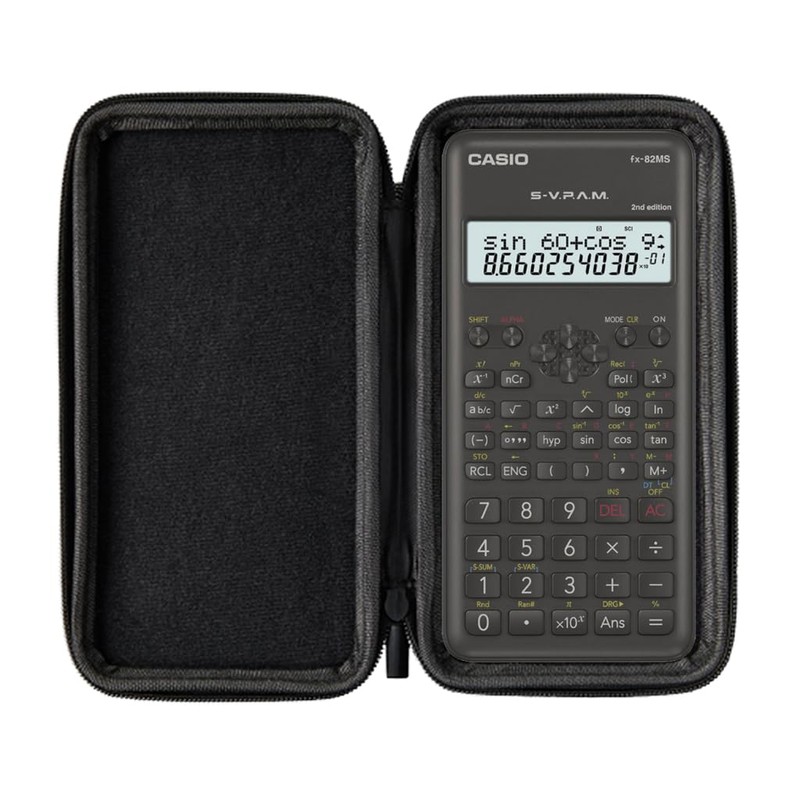 Casio fx-82MS 2nd Edition with WYNGS Protective Case Blue -