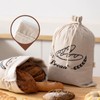 GobiSea 2 Pack Linen Bread Bags for Homemade Bread -