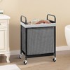 STORAGE MANIAC Rolling Laundry Hamper with Wheels 1-Section Laundry Sorter