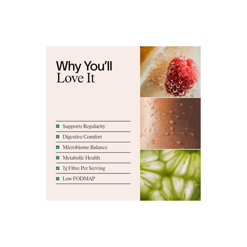 ARTAH Essential Fibre+, Low-FODMAP Prebiotic Powder, Unflavoured, 180g