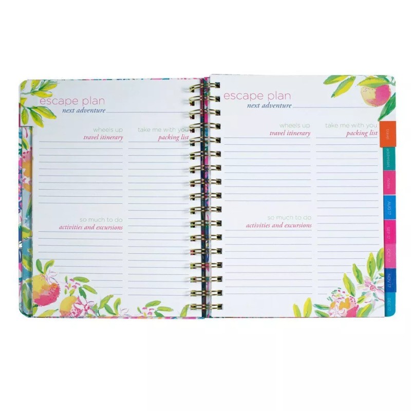 Gallery Leather LILLY PULITZER Agenda Planner Password Keeper Diary LARGE