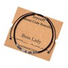 JoycuFF Boss Lady Bracelet with Morse Code for Women Inspirational