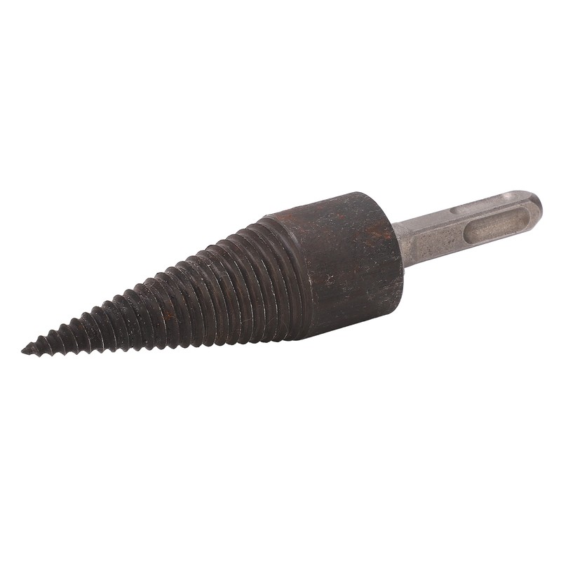 Wood Cone Punch Firewood Separation Detachable Round Shank Thread Drill
