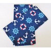 Navy Blue Nautical Kitchen Linens Set (5 Items Total) 2