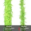 whitefeather Lime Green 2pcs 45g Feather Boas Turkey Feathers for