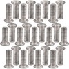 APUK 25x Solid Aluminium Flat Head Rivet M4 x 11mm