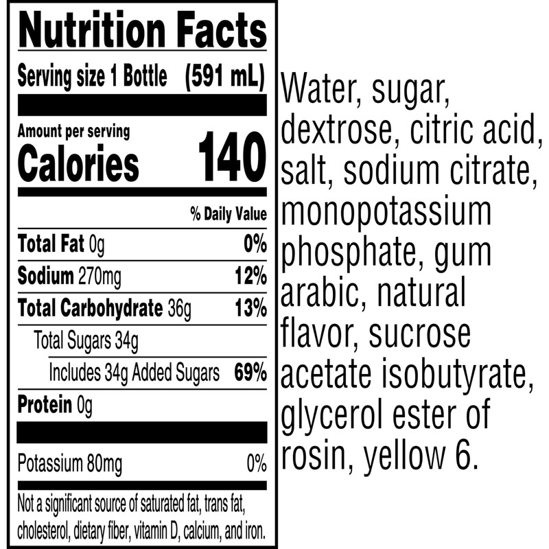 Gatorade Thirst Quencher, Orange, 20 Fl Oz (Pack of 8)