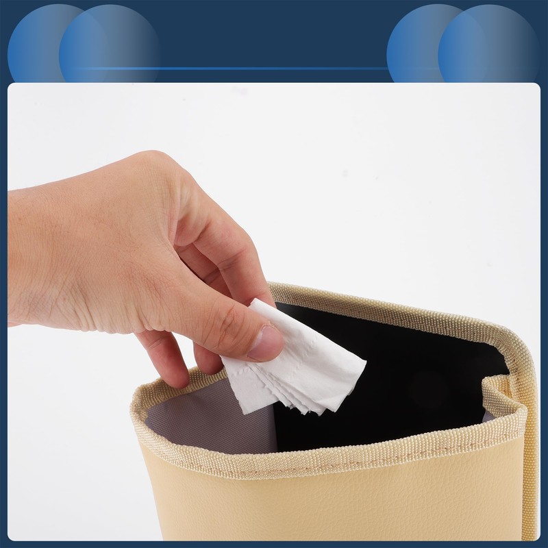 INFINAUTO Car Trash Can Front Seat 6.7" Length 4.7" Width