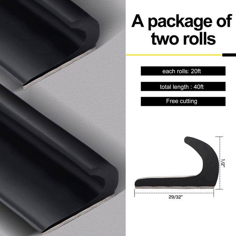 RV Rain Gutter 1/2 Inch Height Plastic Drip Rail PVC