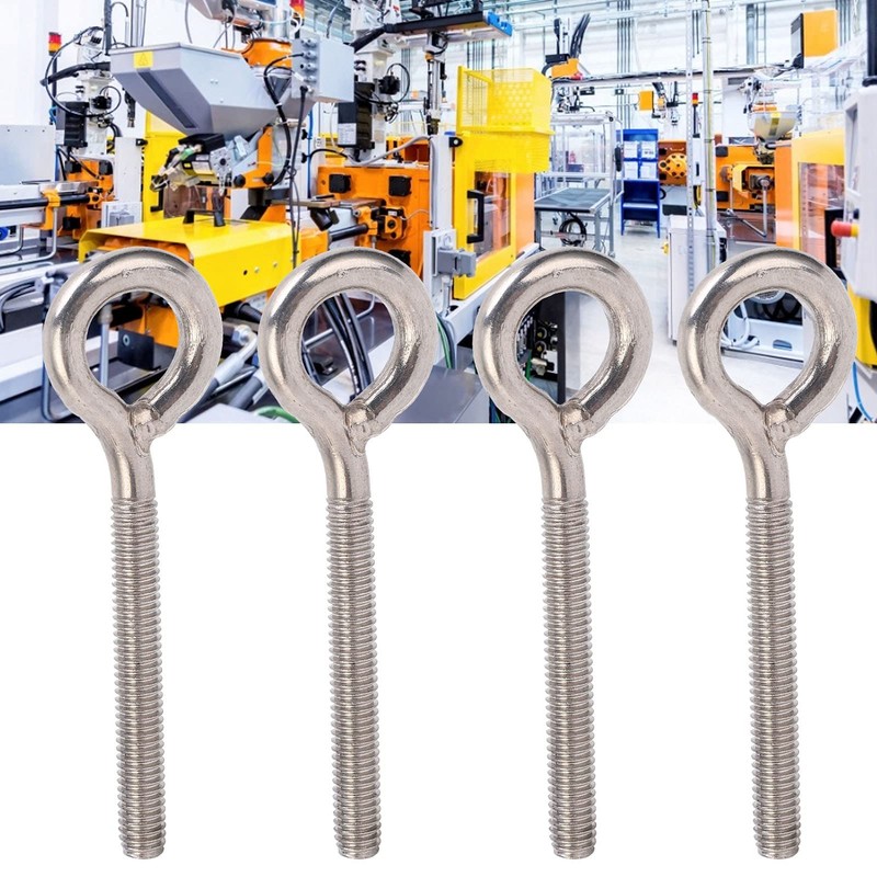 Eye Bolt Screw Hooks, 10 Pcs M6 73 Eye Hooks,