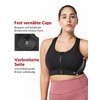 Yvette Strong Support Sports Bra Large Breasts with Front Closure
