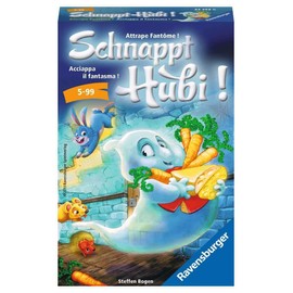 Ravensburger 23352 - Schnappt Hubi, Mitbringspiel für 2-4 Spieler, Kinderspiel ab 5 Jahren, kompaktes Format, Reisespiel, Brettspiel
