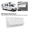 RV Exhaust Vent Cover White Range Hood Sidewall Vent Cover